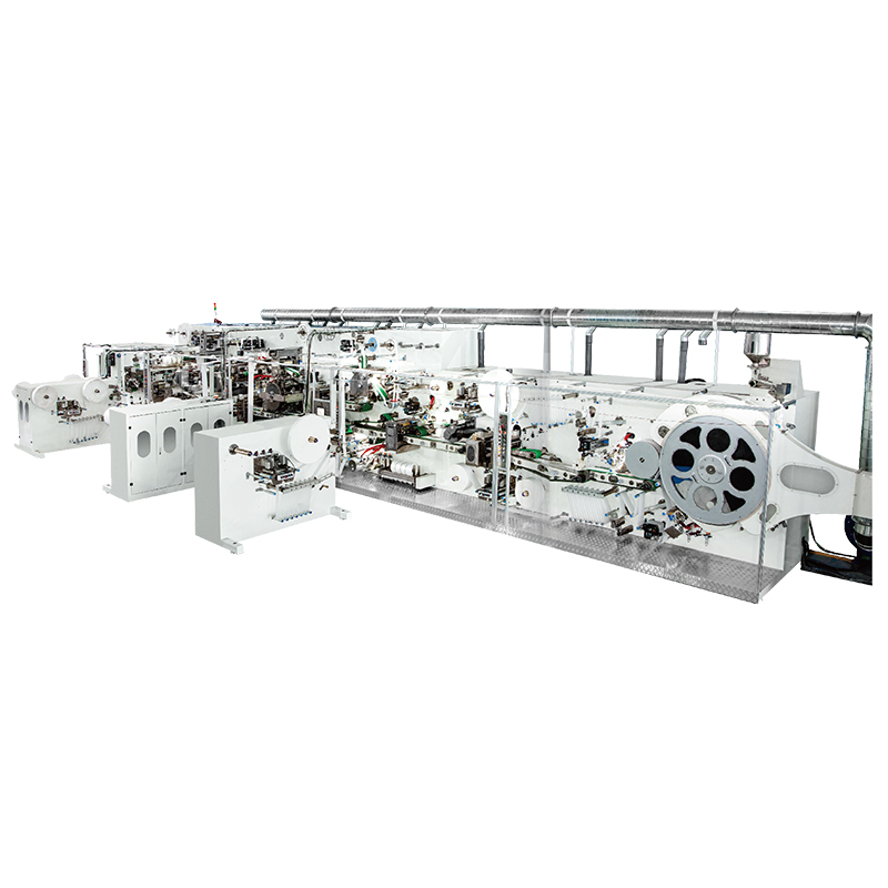Home Full Servo T Shape Baby Diaper Production Line